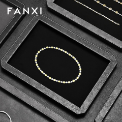 FANXI Fashion Polychrome Velvet Jewelry Display tray