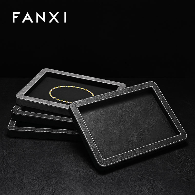 FANXI Fashion specific velvet Jewelry Display Plate