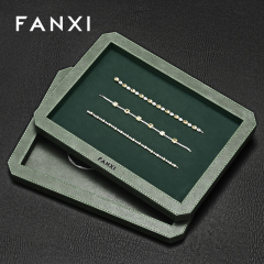 FANXI Fashion Polychrome Velvet Jewelry Display tray