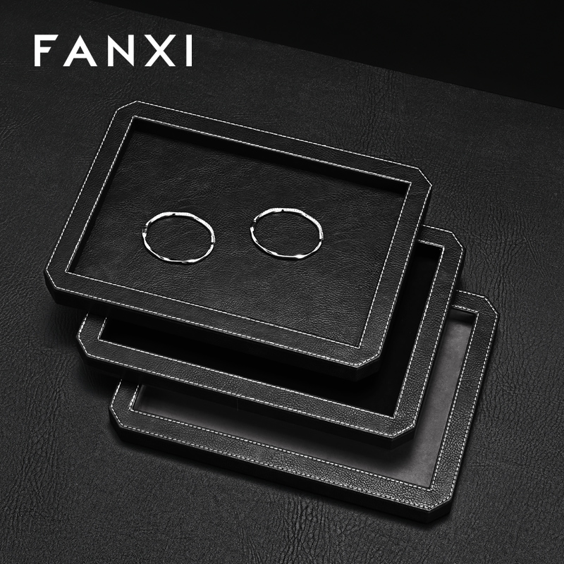 FANXI Fashion Polychrome Velvet Jewelry Display tray
