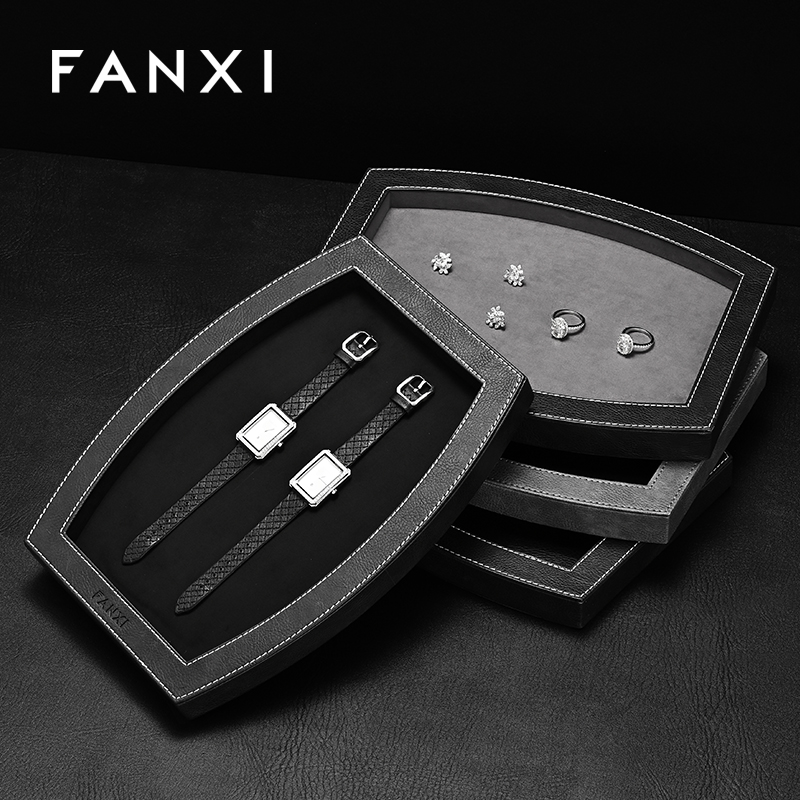 FANXI Luxury specific velvet Jewelry Display Plate
