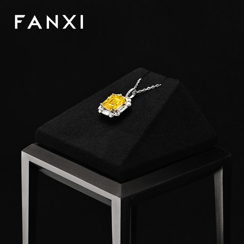 FANXI Hot sale Black metal Jewelry display stand