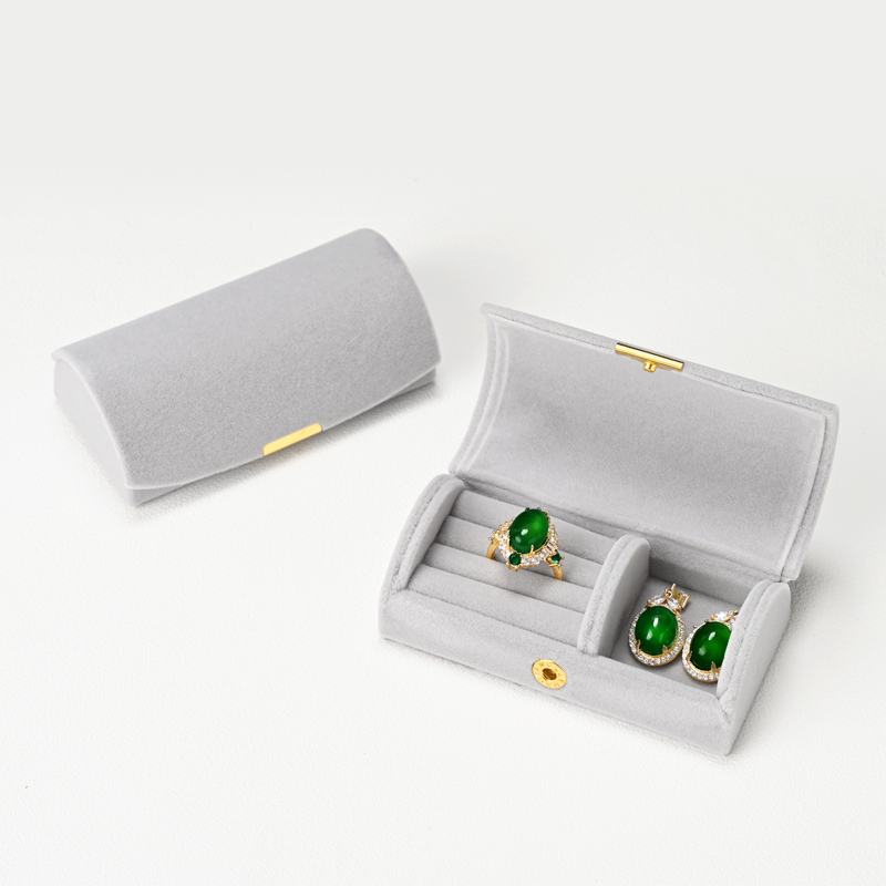 FANXI High quality polychrome velvet jewelry box