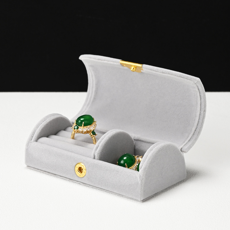 FANXI High quality polychrome velvet jewelry box