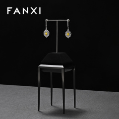 FANXI Hot sale Black metal Jewelry display stand