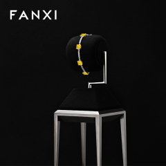 FANXI Hot sale Black metal Jewelry display stand