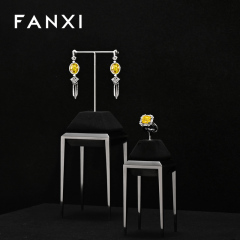 FANXI Hot sale Black metal Jewelry display stand