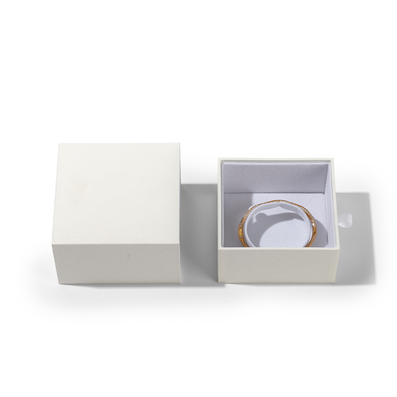 FANXI Custom white paper velvet bracelet box