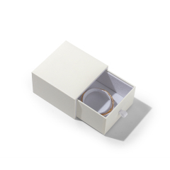 FANXI Custom white paper velvet bracelet box