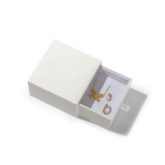 FANXI Custom white paper velvet jewelry box