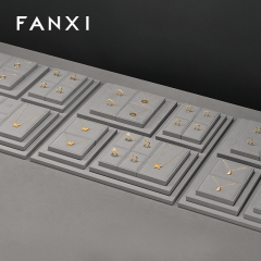 FANXI Factory grey microfiber jewelry combination set