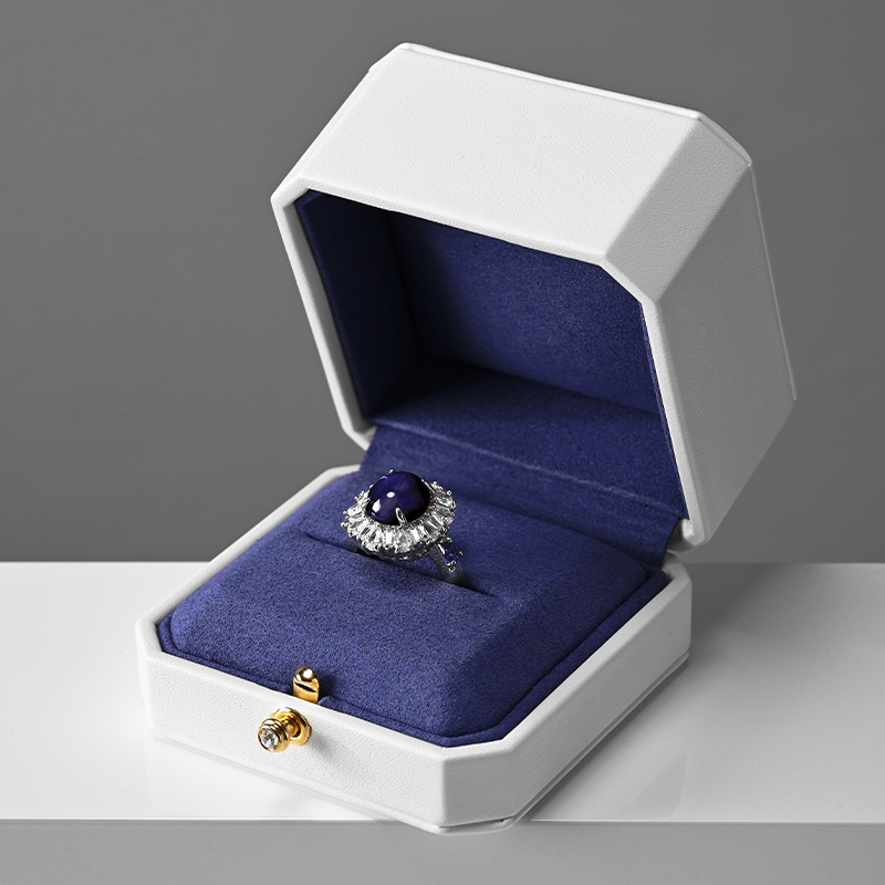 FANXI wholesale Blue leather Microfiber Jewelry box