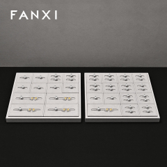 FANXI Wholesale Grey Microfiber Jewelry Combination Set