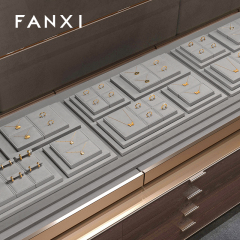 FANXI Factory grey microfiber jewelry combination set