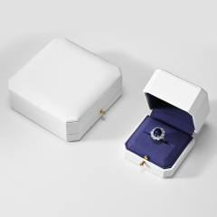 FANXI wholesale Blue leather Microfiber Jewelry box