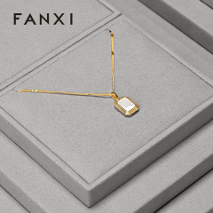 FANXI Factory grey microfiber jewelry combination set