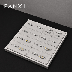 FANXI Wholesale Grey Microfiber Jewelry Combination Set