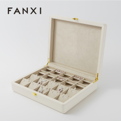 FANXI Custom white suede pendant case