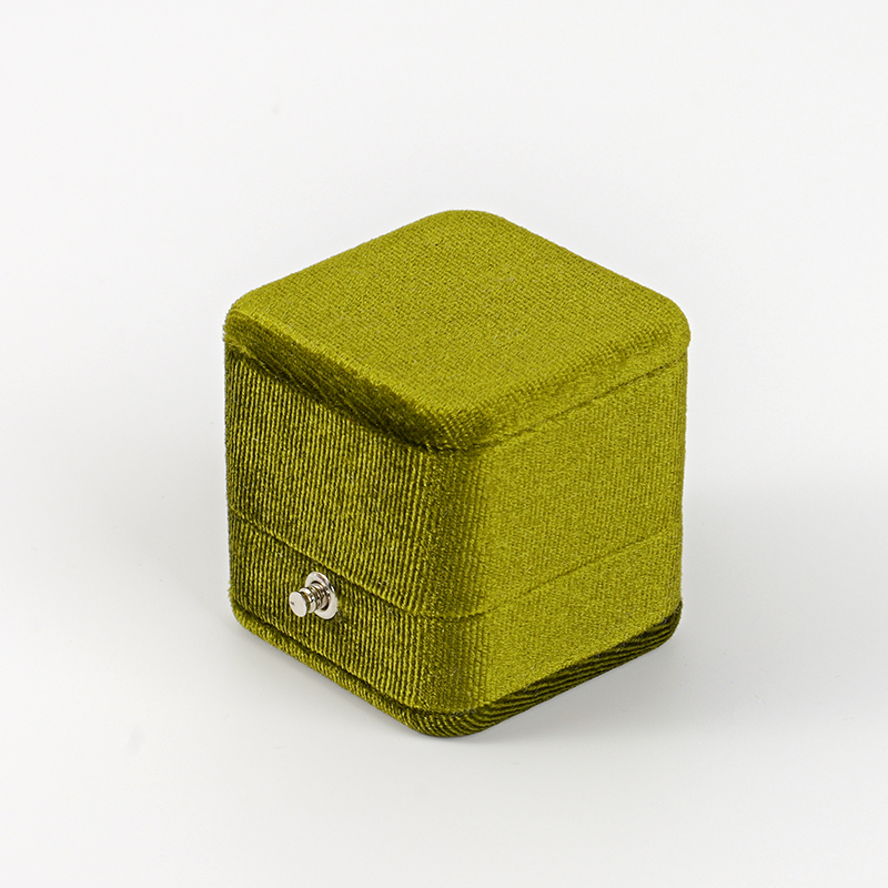 FANXI Custom olive green velvet ring box