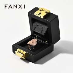 FANXI Custom pu leather earring or ring box