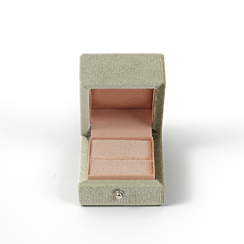 FANXI Custom green velvet ring box