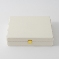 FANXI Custom off white suede leather ring case