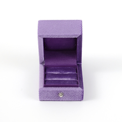 FANXI Custom purple velvet ring box
