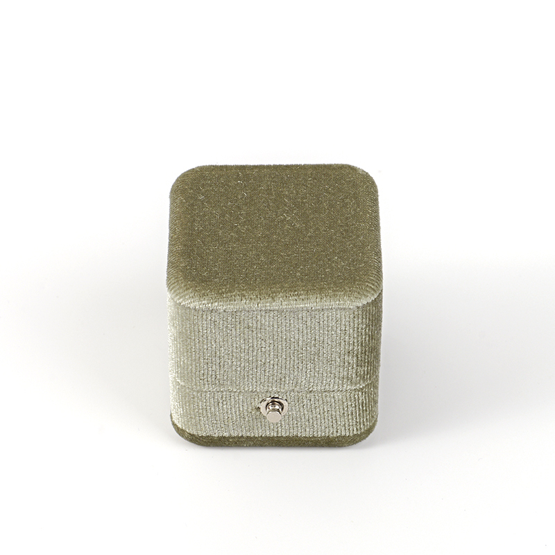 FANXI Custom green velvet ring box