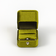 FANXI Custom olive green velvet ring box