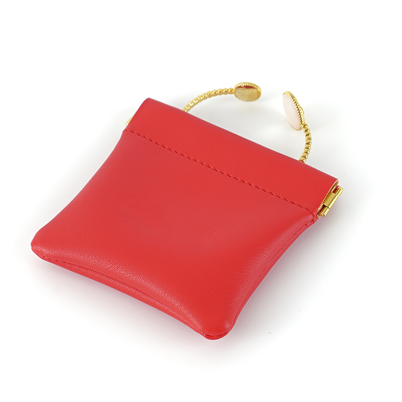 FANXI Custom red leather jewelry bag