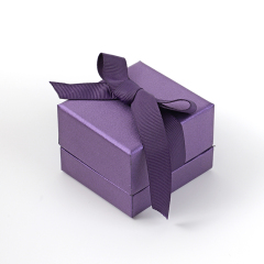 FANXI Custom purple velvet ring box