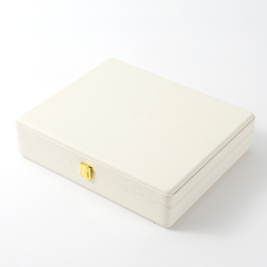 FANXI Custom white suede tennis bracelet case