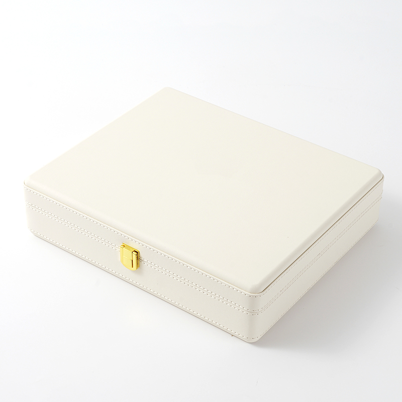 FANXI Custom white suede tennis bracelet case