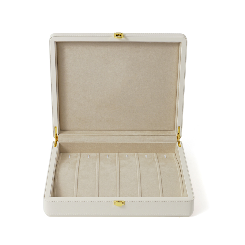 FANXI Custom white suede tennis bracelet case
