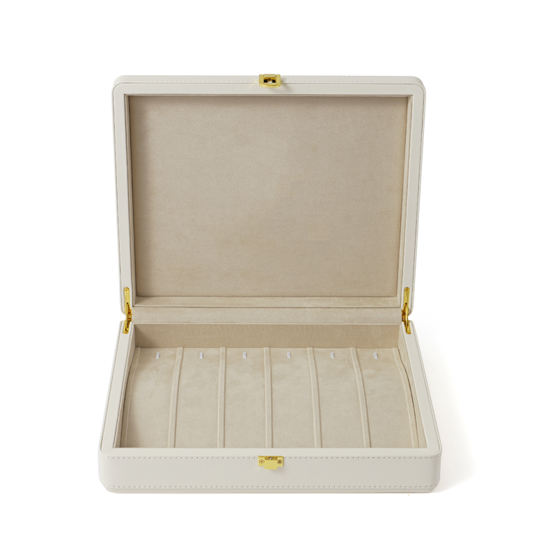 FANXI Custom white suede tennis bracelet case