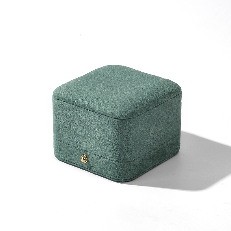 FANXI Custom light green suede ring box