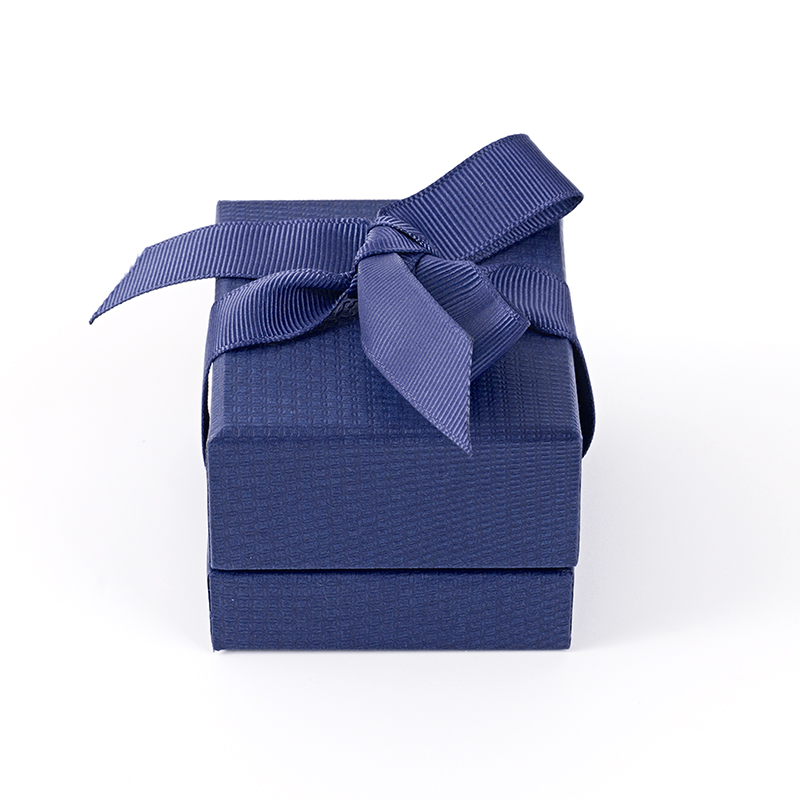 FANXI Custom dark blue velvet ring box