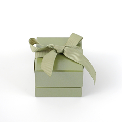 FANXI Custom green velvet ring box