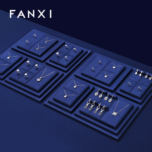 FANXI Fashion Microfiber Black Jewelry Combination Set