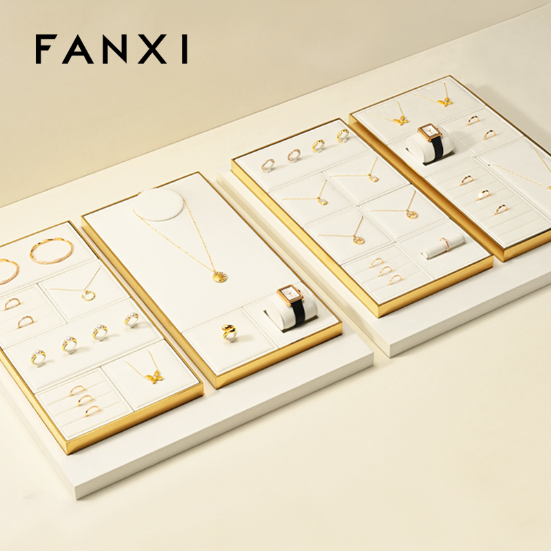 FANXI Wholesale Beige Metal Jewelry Combination Set