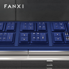 FANXI Fashion Microfiber Black Jewelry Combination Set