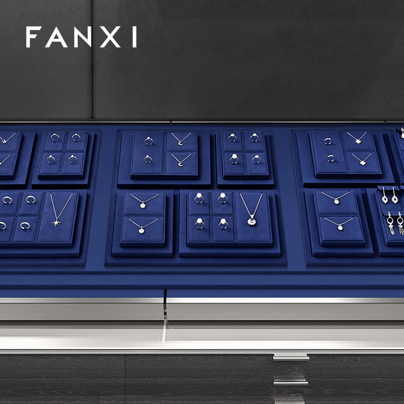 FANXI Fashion Microfiber Black Jewelry Combination Set