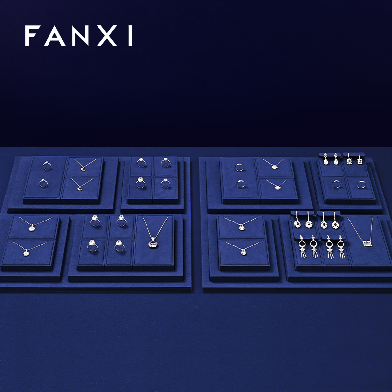 FANXI Fashion Microfiber Black Jewelry Combination Set