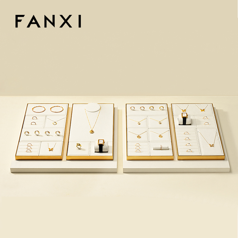 FANXI Wholesale Beige Metal Jewelry Combination Set