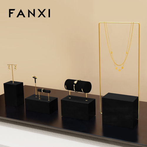 FANXI Wholesale metal Black Jewelry display set