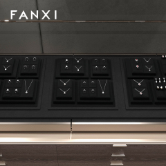 FANXI Fashion Microfiber Black Jewelry Combination Set