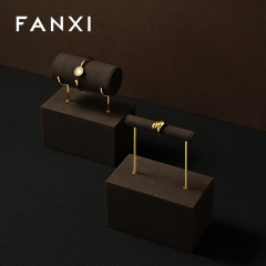 FANXI Luxury Brown metal Jewelry display set