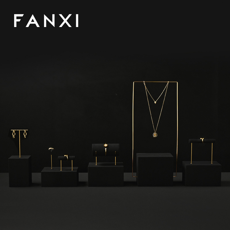 FANXI Wholesale metal Black Jewelry display set