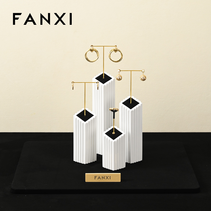 FANXI Factory Black Baking paint Jewelry display set