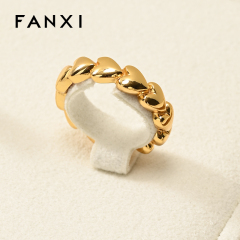 FANXI Wholesale Beige Metal Jewelry Combination Set